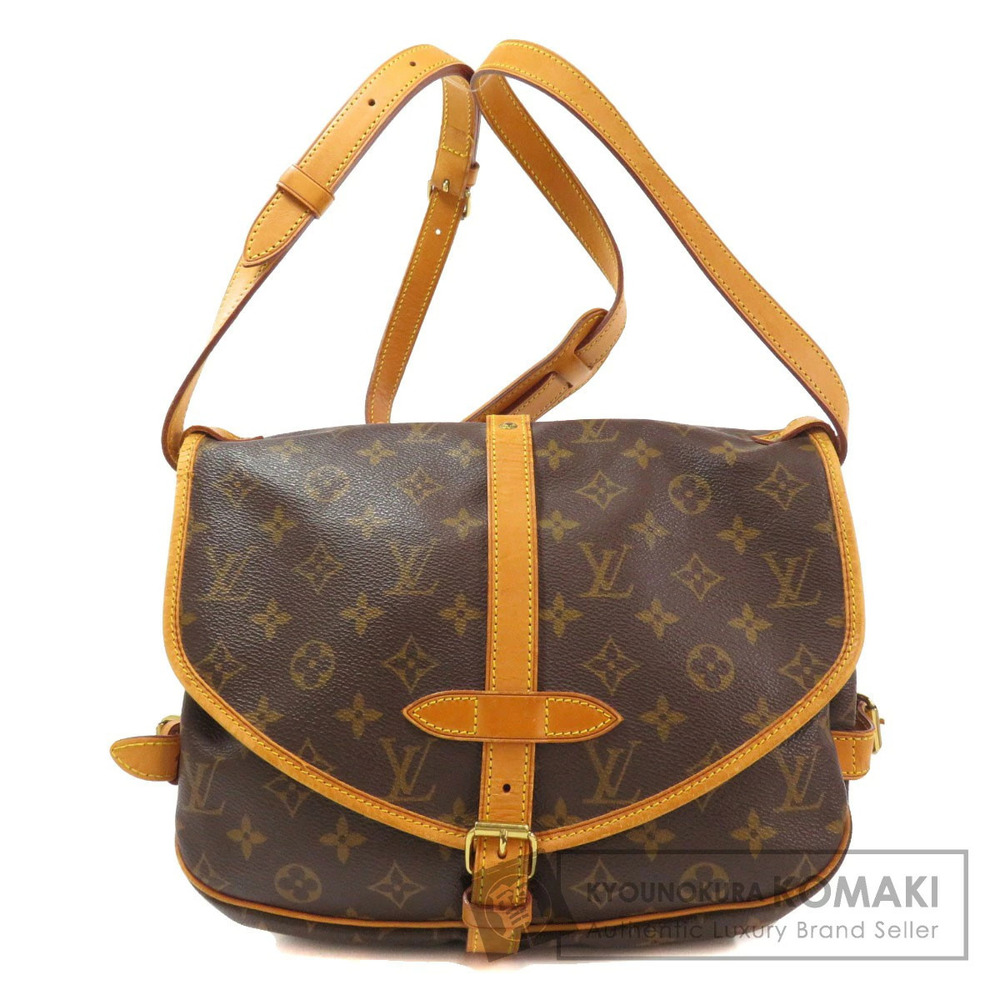 Louis Vuitton Saumur Monogram Shoulder Bag Canvas